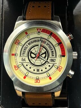 Spider-Man Marvel Themed Round Dial Men’s Watch - #122